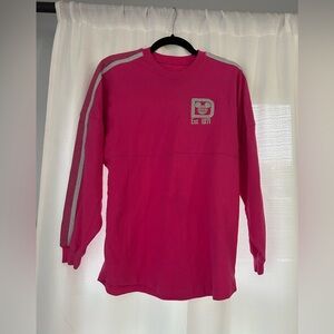 Disney world spirit jersey hot pink with glitter